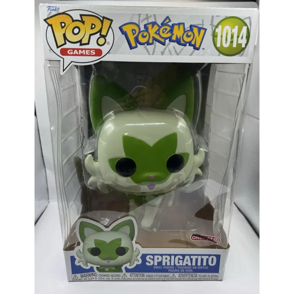 Funko Pop Jumbo Pokémon Sprigatito #1014 Target Exclusive New In Box Sealed - Picture 1 of 4